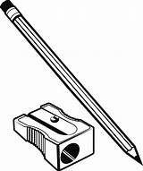 Pencil Clipart Sharpener Drawing Line Clip Library Eraser Svg Creazilla Supplies Paper School Transparent sketch template