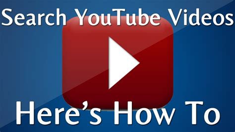 search youtube     user youtube