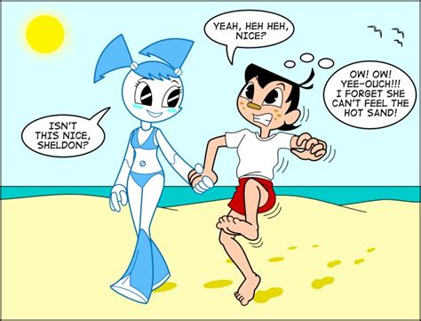 jenny and sheldon at the beach by hmontes on deviantart