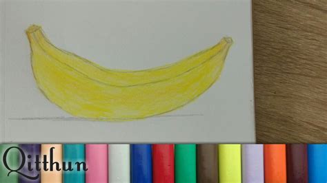 menggambar buah pisang speed drawing qitthun youtube