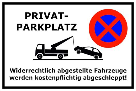 parken verboten schild parkverbot parkplatz halteverbot