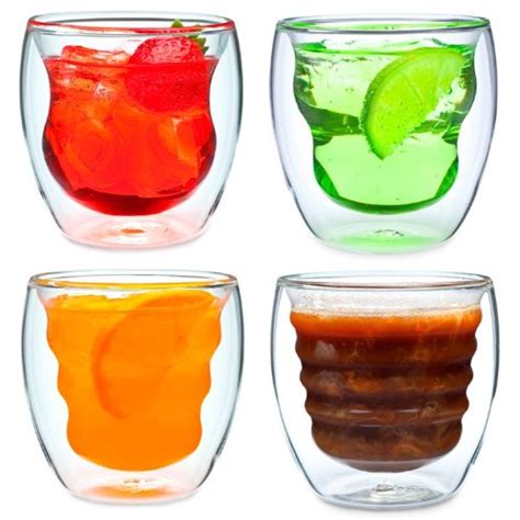 Curva Artisan Series Double Wall Beverage Glasses And