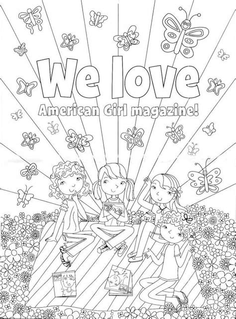 american girl doll magazine coloring pages printable american girl