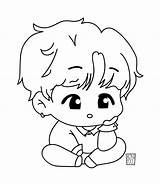 Jungkook Fáciles Tablero Caricaturas Roni sketch template