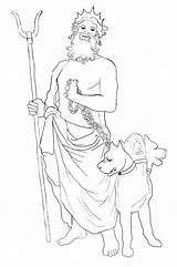 Hades Draw Cerberus Coloring God Drawings Pages Netart Drawing Greek Mythology Color Gods Print Line sketch template