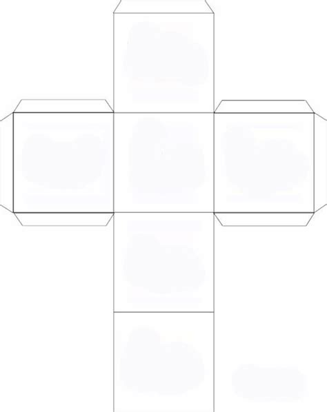 blank dice template printable clipart