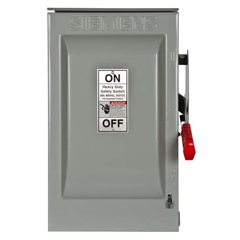 siemens heavy duty  amp  volt  pole outdoor fusible safety switch