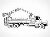 Crane Truck Drawing Coloring Pages Utility Vector Sketch Drawings Template Eps Paintingvalley Construction Views 3k sketch template
