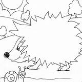 Simple Easy Coloring Pages Hedgehog Colouring Choose Board Sheets Printable sketch template