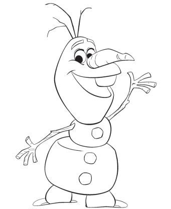 olaf happy birthday coloring page  coloring pages