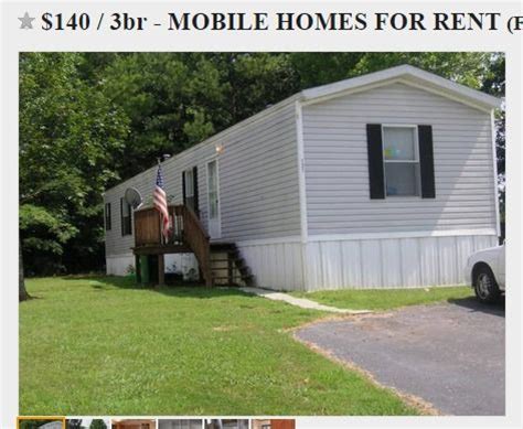 craigslist mobile homes  rent  owner   home
