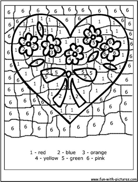 valentines day coloring pages color  code coloring home