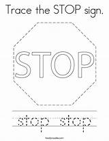 Coloring Stop Sign Trace Built California Usa sketch template
