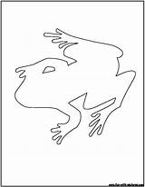 Outline Frog Coloring Fun sketch template