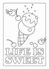 Coloring Summer Pages Kids Printable Print Sweet Life sketch template