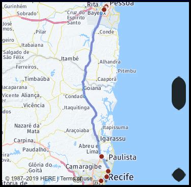 distance  recife brazil  joao pessoa brazil google maps mileage driving
