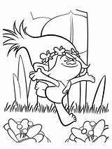 Trolls Coloring Pages Print Cartoon sketch template