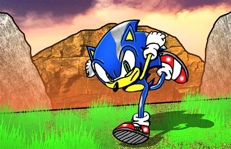 artwork  sonic running   spread   metal virus rsonicfanart