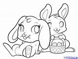 Bunny Cute Baby Drawing Coloring Sheets Getdrawings sketch template