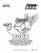 Turbo Coloring Pages Sheets Burn Colouring Printable Activity Movie Worksheets Giveaway Kids Alphabet Available Plus Fheinsiders Racing Stores Now Choose sketch template
