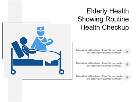elderly health showing routine health checkup powerpoint