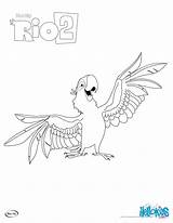 Rio Coloring Blu Pages Blue Color Kids Print Movie Rio2 Hellokids Singing Song sketch template