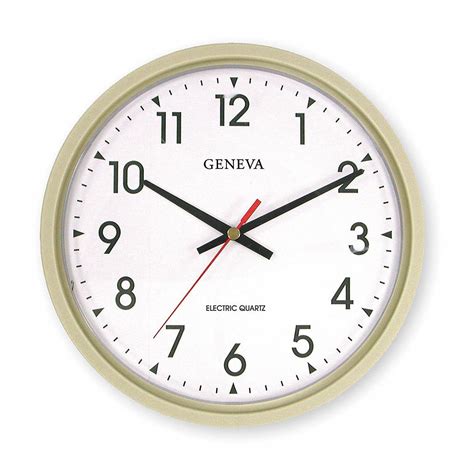 grainger approved wall clock analog electric hh grainger