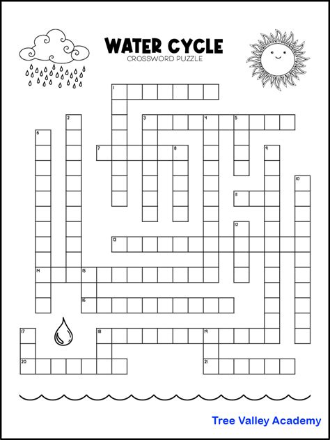 printable science crossword puzzles printable form templates