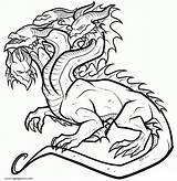 Hydra Dragoart Mythical Greek Monster Mythology Lineart Coloringonly Mythological Cardmaker 출처 생물 sketch template