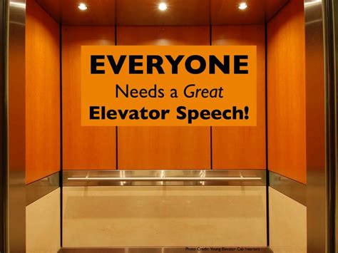 great elevator speech