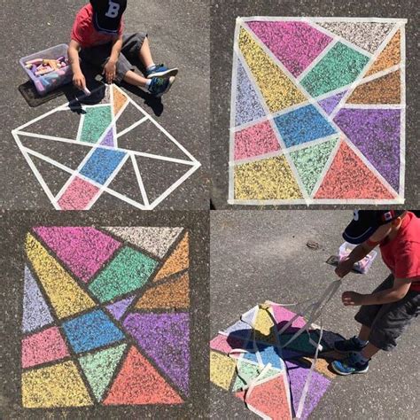 easy sidewalk chalk ideas    kids busy  hours