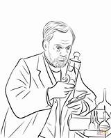 Coloring Pasteur Louis Pages Drawing Printable sketch template