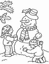 Bonhomme Coloriages Hiver Neige Maternelle Coloring Luge Montagne Du Snowman Dhiver Dessins Thème Chaud sketch template