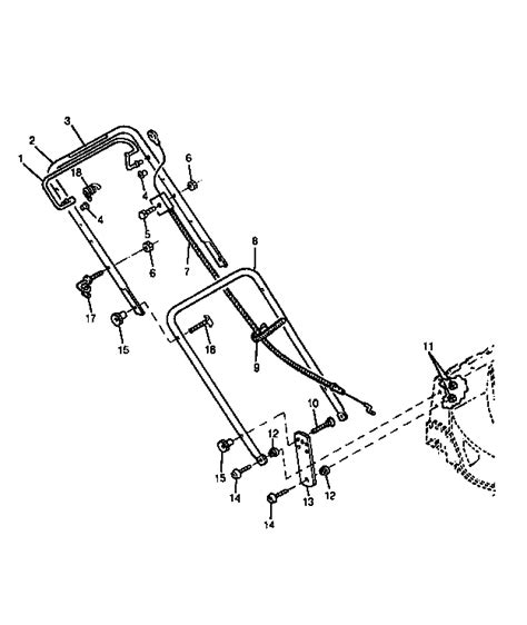 handles diagram parts list  model ps sabre john deere parts walk  lawn mower parts