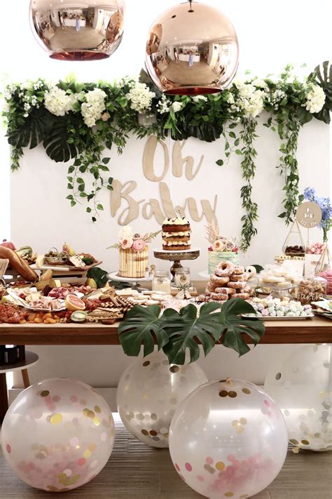 beautiful baby shower party table display