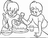 Cake Make Coloring Pages Chocolate Color Getcolorings Cak Child Printable Kiezen Bord sketch template