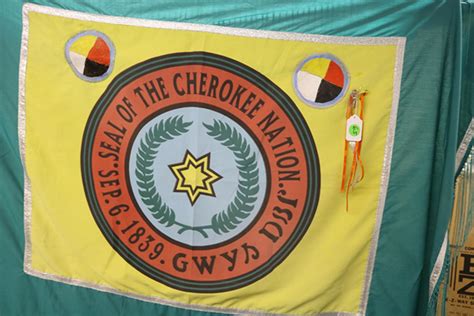 lot large seal   cherokee nation flag