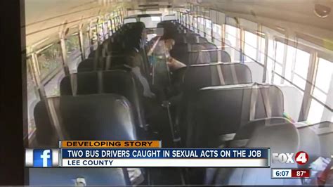 two lee county school district bus drivers caught engaging