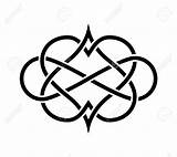 Intertwined Forever Celtic Knot Corazones Entrelazados Designs Depositphotos Istock Aislado Signo Similar sketch template