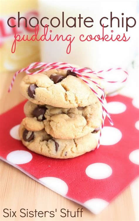 chocolate chip pudding cookies recipe  sisters stuff