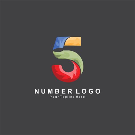 number   logo design premium simple icon vector suitable  company banner sticker