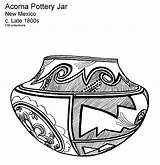 Coloring Pages Southwest Pottery Printable American Unit Study America Acoma Frontier Nm Keeffe Josefina Collections Gif Pot Utep Museum2 Edu sketch template