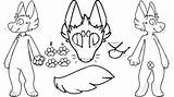 F2u Wolf Canine Fursona Oc Fox Fursuit sketch template