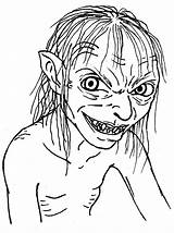 Gollum Colorir Predaguy Desenhos Aragorn Gandalf Colorironline Sauron sketch template