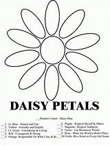 Scouts Pages Petal Petals Wisely Daisies Coloringhome sketch template