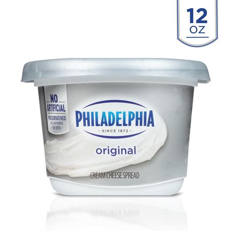 philadelphia original cream cheese spread 12 oz tub
