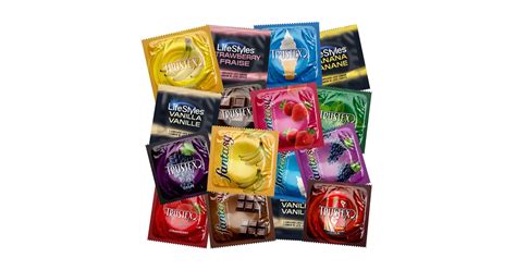 flavored condoms   tastier safe sex