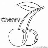 Coloring Cherry Pages Getcolorings Printable sketch template