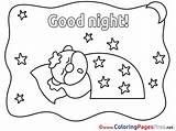 Night Coloring Good Pages Sheets Pillow Animal Cards Quilting Color Sheet Stars Title Hits Coloringpagesfree Drawing sketch template