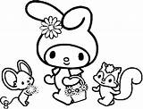 Melody Coloring Pages Colouring サンリオ キャラクター Printable Sheets sketch template